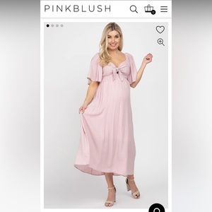 Pink Blush maternity dress